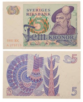 купить Швеция 5 крон 1981 года (Pick 51d)