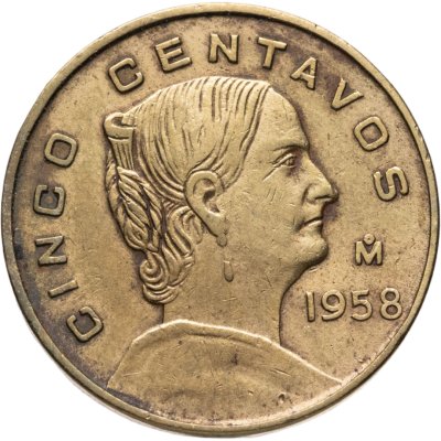 купить Мексика 5 сентаво (centavos) 1958