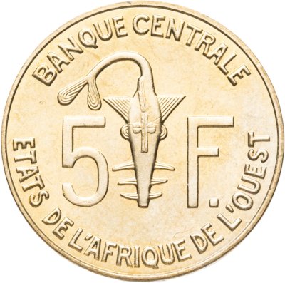 купить Западная Африка (BCEAO) 5 франков (francs) 2004