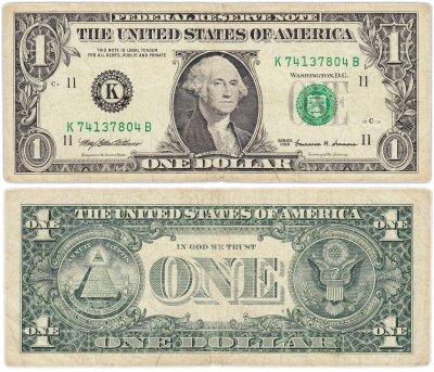 купить США 1 доллар 1999 K-Даллас
