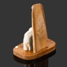 Купить Композиция (статуэтка) "Мамонт под скалой", кость, дерево, Российская Федерация, 1990-2015 гг.