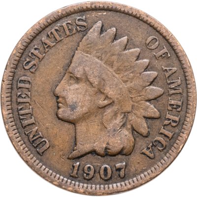 купить США 1 цент (cent) 1907 Indian Head Cent