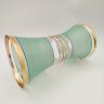 Купить Ваза для цветов мятного оттенка, стекло, краска, золочение, Bohemia Crystal (Bohemia Glass), Чехословакия, 1960-1980 гг.