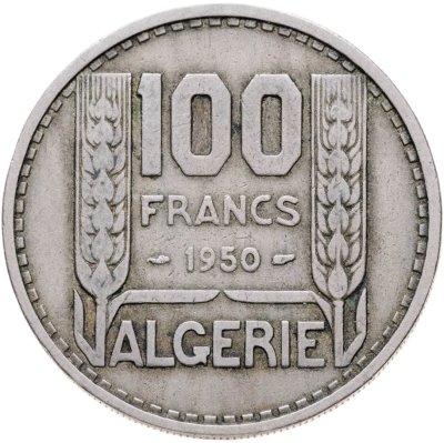 купить Алжир 100 франков (francs) 1950