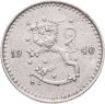Купить Финляндия 25 пенни (pennia) 1940  Медно-никелевый сплав /серый цвет/