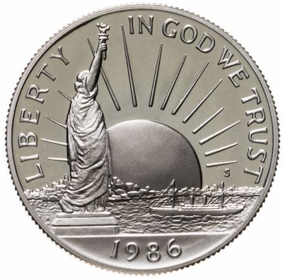 купить США 50 центов 1986 Proof "100 лет Статуе Свободы"