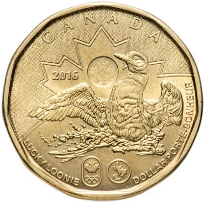 купить Канада 1 доллар 2016 XXXI летние Олимпийские Игры, Рио-Де-Жанейро