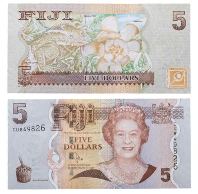 купить Фиджи 5 долларов 2011 "Игуана цветок Масирату" Елизавета 2 Pick 110b