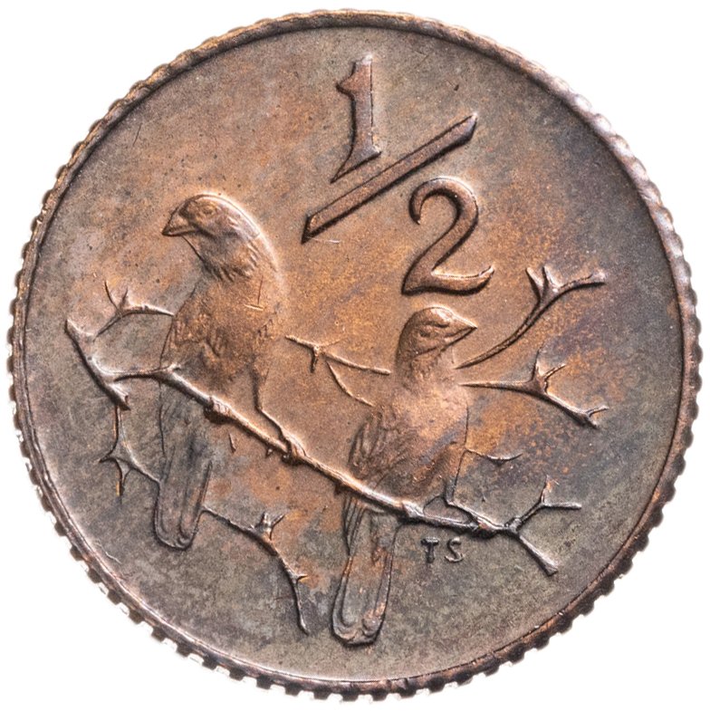 Купить ЮАР 1/2 цента (cent) 1980