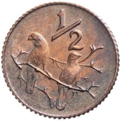 купить ЮАР 1/2 цента (cent) 1980
