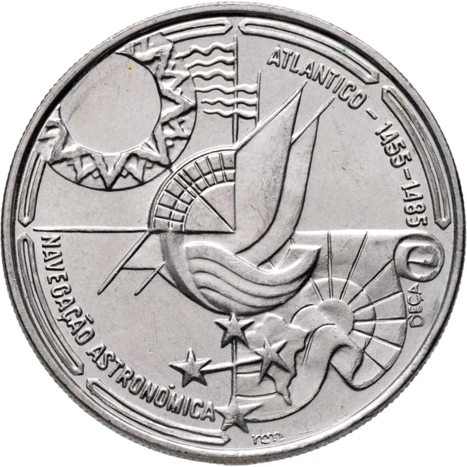 Купить Португалия 100 эскудо (escudos) 1990  Золотой век открытий - Астронавигация