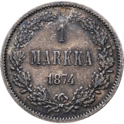купить 1 марка 1874 S Российская Финляндия