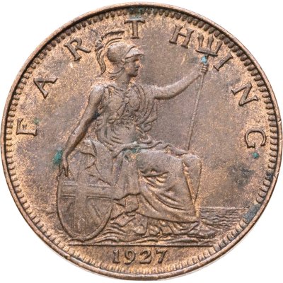 купить Великобритания 1 фартинг (farthing) 1927