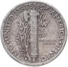 Купить США 10 центов (дайм, one dime) 1935 S Mercury Dime знак монетного двора: "S" - Сан-Франциско