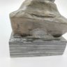 Купить [Редкость] Бюст "Александр Ульянов ", скульптор Шаров Май Иванович, силумин, камень, Мытищинский завод художественного литья (МЗХЛ), СССР, 1970-1980 гг.
