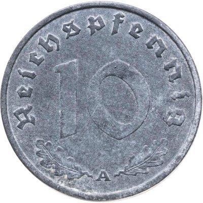 купить Германия, Третий рейх 10 рейхспфеннигов (reichspfennig) 1941, знак монетного двора: "A" - Берлин