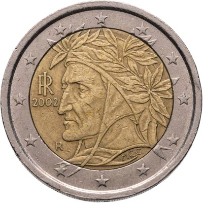 купить Италия 2 евро (euro) 2002