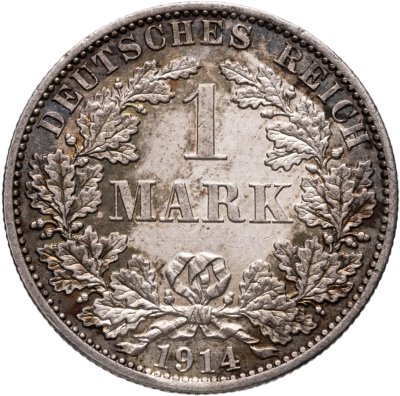 купить Германия 1 марка 1914, Знак монетного двора: "A" - Берлин