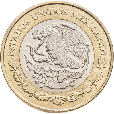 купить Мексика 10 песо (pesos) 2018
