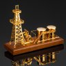 Купить Музыкальная настольная композиция "Нефтяная вышка", дерево, металл, Азия, 2000-2010 гг.