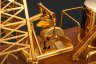 Купить Музыкальная настольная композиция "Нефтяная вышка", дерево, металл, Азия, 2000-2010 гг.