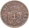 Купить Германия, Пруссия 1 пфенниг 1870, знак монетного двора "А" - Берлин