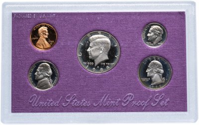 купить США Годовой набор монет 1988 Proof (5 штук) в упаковке