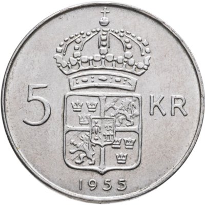 Купить Швеция 5 крон (kronor) 1955