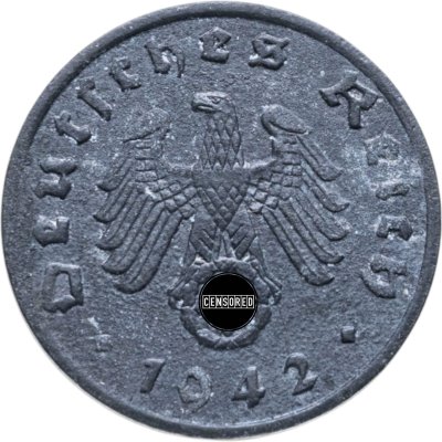 купить Германия, Третий Рейх 1 рейхспфенниг 1942 "А"