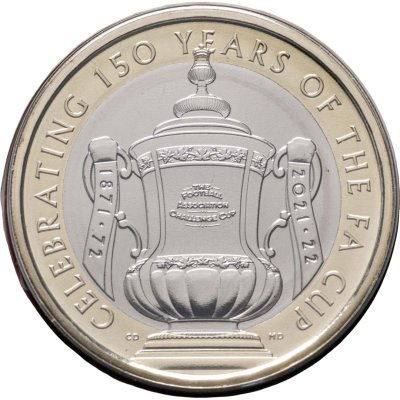 купить Великобритания 2 фунта 2022 "150 лет кубку Англии по футболу" в буклете