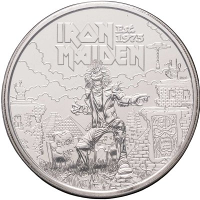 купить Великобритания 5 фунтов 2025 "Iron Maiden" в буклете