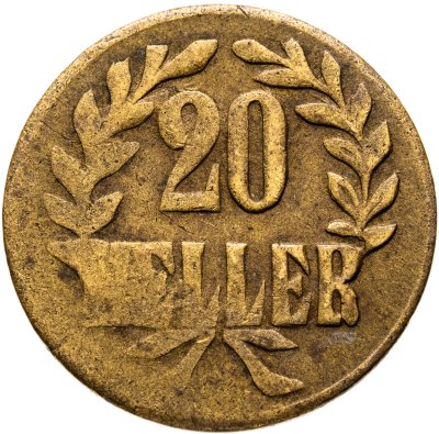 купить Германская Восточная Африка 20 геллеров (heller) 1916