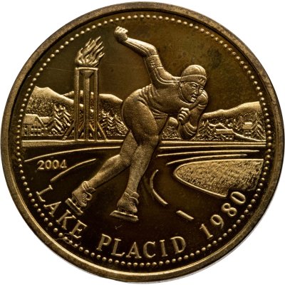 купить КНДР 20 вон (won) 2004 XIII зимние Олимпийские игры, Лейк-Плэсид 1980