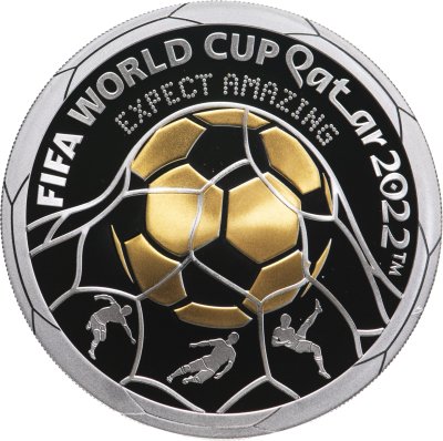 купить Казахстан 100 тенге 2022 "ЧМ по футболу в Катаре. ФИФА" в футляре с сертификатом