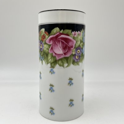 купить Банка (ваза) с цветочным декором, фарфор, деколь, Rosenthal (Розенталь), Германия, 1920-1940 гг.