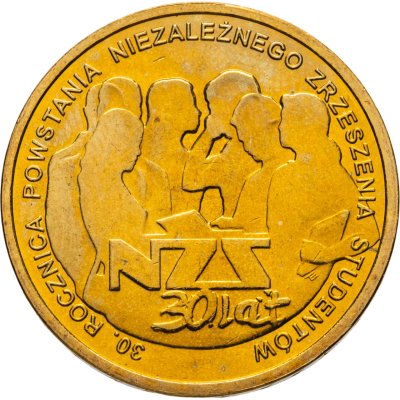 купить Польша 2 злотых 2011 "30 лет Независимому Студенческому Союзу (NZS)"