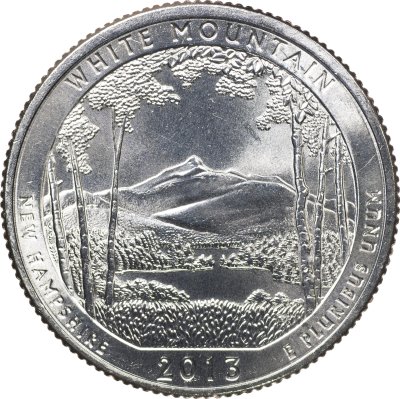 купить США 25 центов [Квотер] 2013 D [KM#542] "Национальный парк Белые горы - White Mountain [New Hampshire]"
