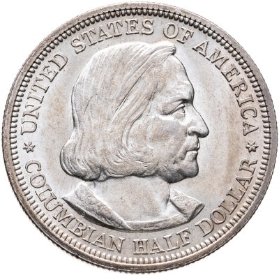 купить США 1/2 доллара (50 центов, half dollar) 1892 "Всемирная выставка 1893 года. Колумб"