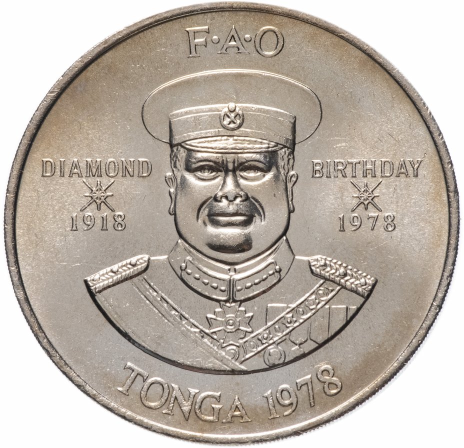 купить Тонга 2 паанга (pa'anga) 1978 "60 лет со дня рождения Тауфа’ахау Тупоу IV"