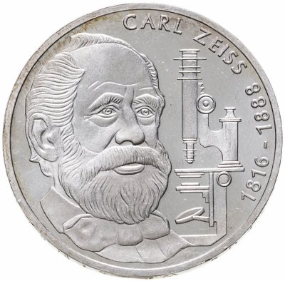 купить Германия 10 марок 1988 100 лет со дня смерти Карла Фридриха Цейса