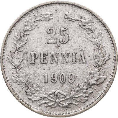 купить 25 пенни 1909 L монета для Финляндии