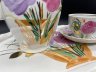 Купить Набор из кофейника, кофейной пары и подноса с цветочным декором "Весенний букет", фарфор, роспись, золочение, Дулевский фарфоровый завод (Дулёво), Российская Федерация, 1999 г.