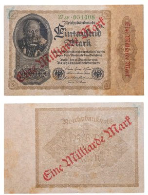 купить Германия 1000000000 марок 1923 на 1000 марок 1922