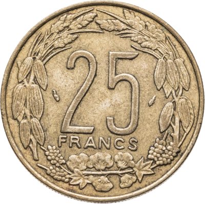 купить Центральная Африка (BEAC) 25 франков (francs) 1975