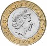 Купить Остров Мэн 2 фунта (pounds) 1998