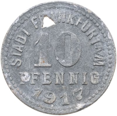 купить Германия, Франкфурт 10 пфеннигов 1917