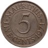 Купить Маврикий 5 центов 1971