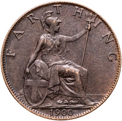 купить Великобритания 1 фартинг (farthing) 1900