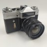 Купить Фотоаппарат "Зенит-Е" с объективом "Мир-1В" в оригинальном кофре, металл, стекло, кожа, Белорусское оптико-механическое объединение (БелОМО), СССР, 1981 г.