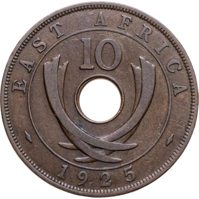 купить Британская Восточная Африка 10 центов (cents) 1925